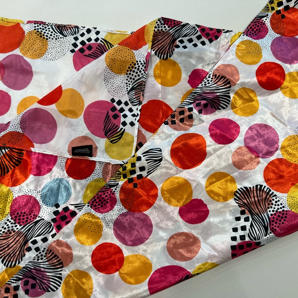 Colorful Polka Dot Scarf